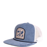 Simply Southern Good Vibes Hula Snapback Hat for Men in Blue