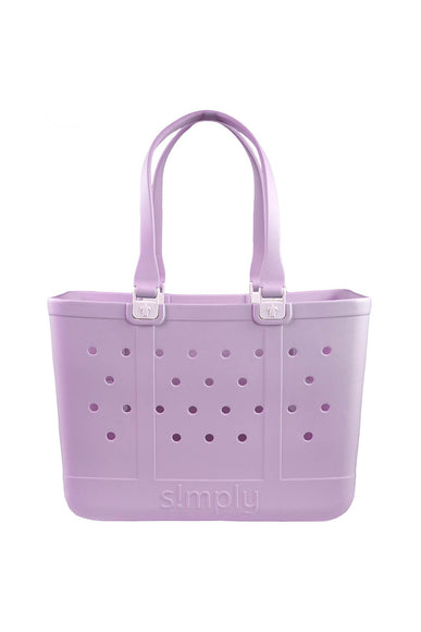 Simply Southern Large Waterproof Tote Bag in Orchid