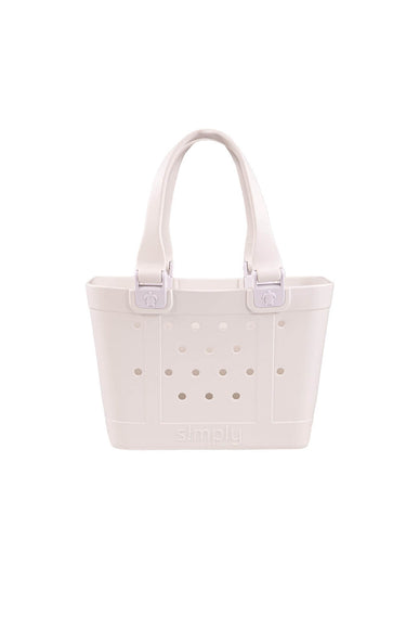 Simply Southern Mini Waterproof Tote Bag in White