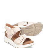 Sofft Shoes Castello Platform Sandals for Women in Tapioca Grey