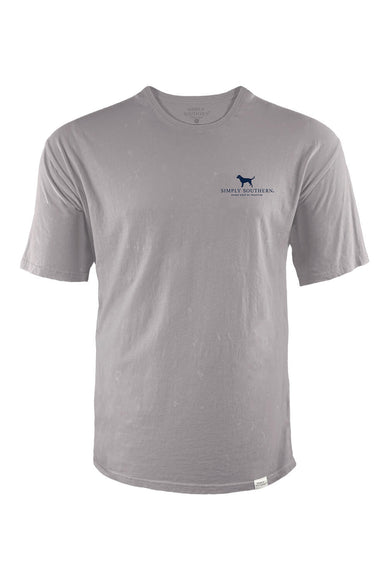 Men's Simply Southern Shirts Golden Cooler T-Shirt for Men in Grey