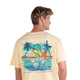Men's Simply Southern T-Shirts Mahi T-Shirt for Men in Yellow