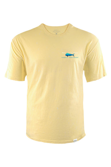Men's Simply Southern T-Shirts Mahi T-Shirt for Men in Yellow