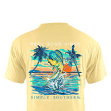 Men's Simply Southern T-Shirts Mahi T-Shirt for Men in Yellow