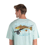 Simply Southern Men's Shirts Point Fish T-Shirt for Men in Blue