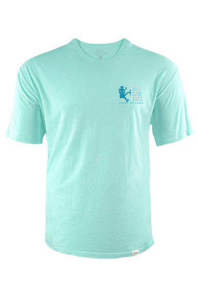 Simply Southern Men's Shirts Point Fish T-Shirt for Men in Blue