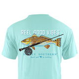Simply Southern Men's Shirts Point Fish T-Shirt for Men in Blue