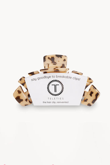Teleties Large Claw Clip in Light Brown