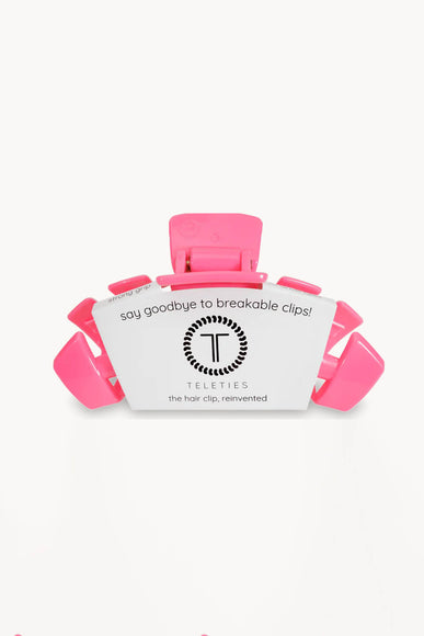 Teleties Large Claw Clip in Pink