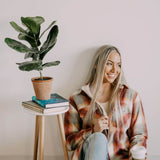 Thread & Supply Chandler Plaid Shacket for Women in Pink