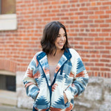 Thread & Supply Braxton Shacket for Women in Blue Aztec